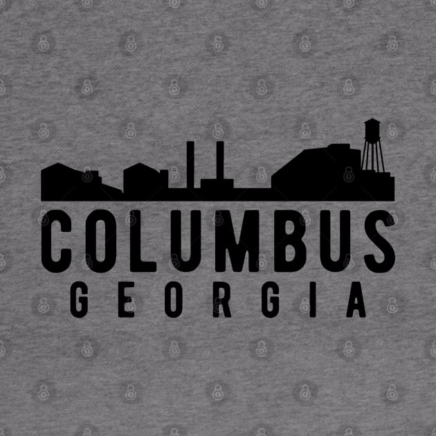 Columbus Georgia Skyline Logo by JakeRhodes